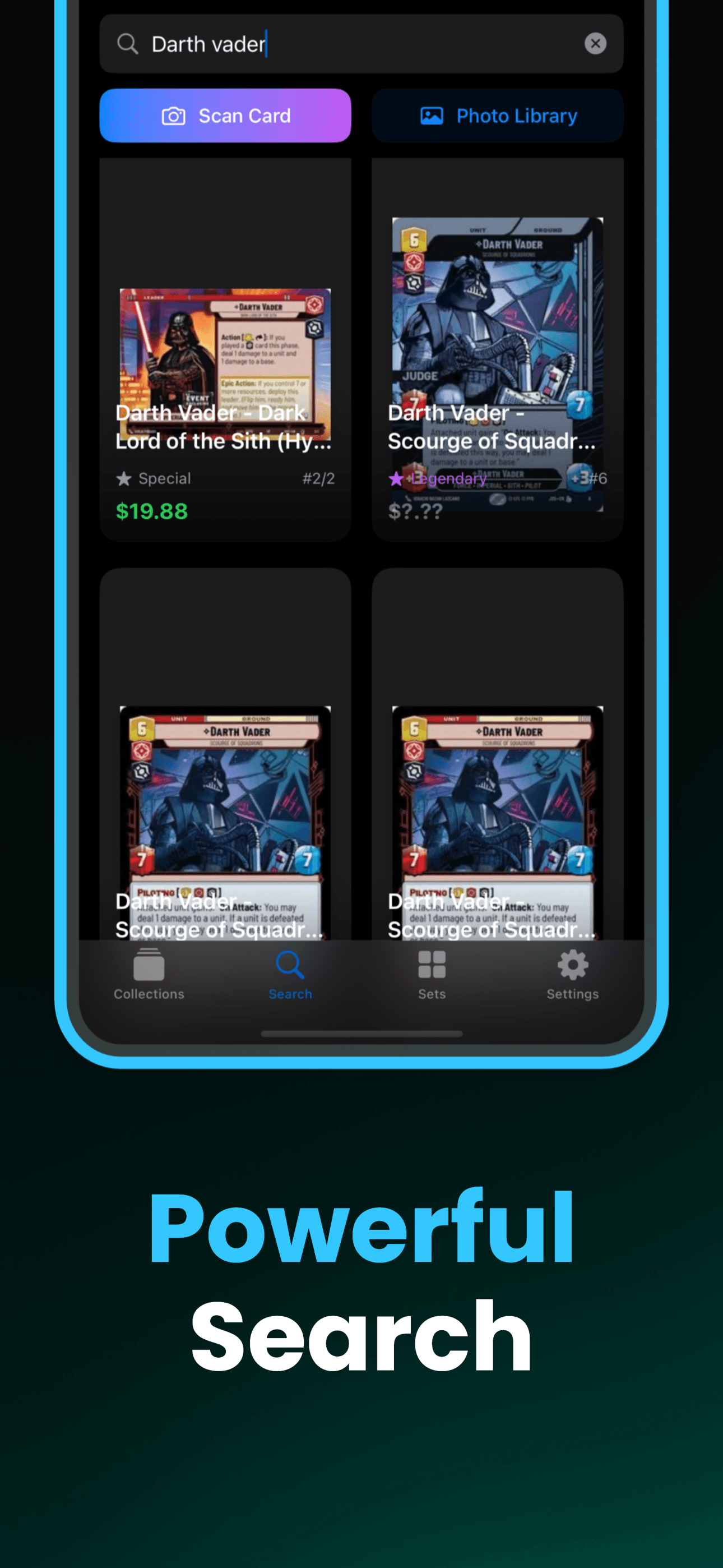 Star Wars Unlimited Scanner - Powerful Search